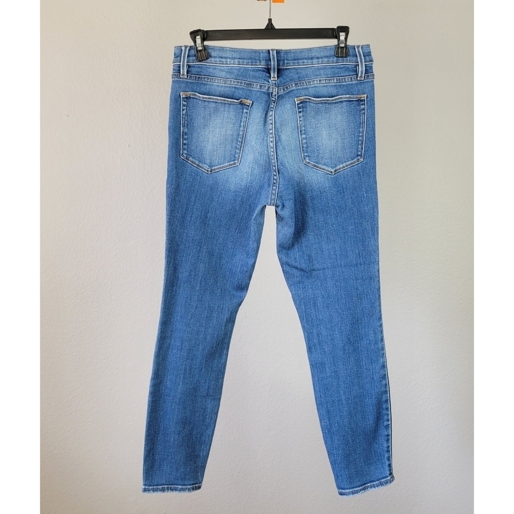 FRAME // le high skinny crop tux side piping super soft stretch denim jeans - Picture 6 of 15